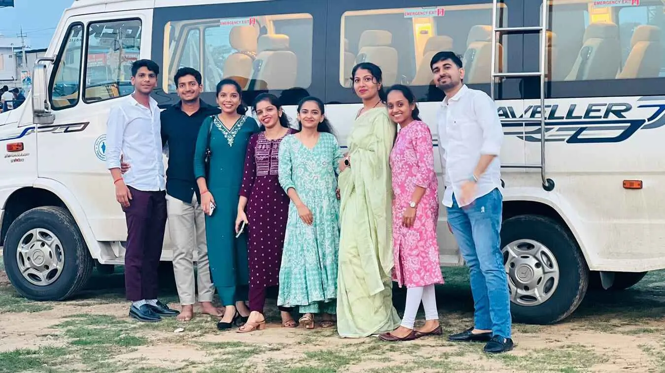 Group Road Trip Tempo Traveller